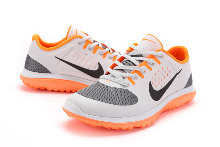 Nike FS Lite Run chaussures de course libre blanc noir orange (2)